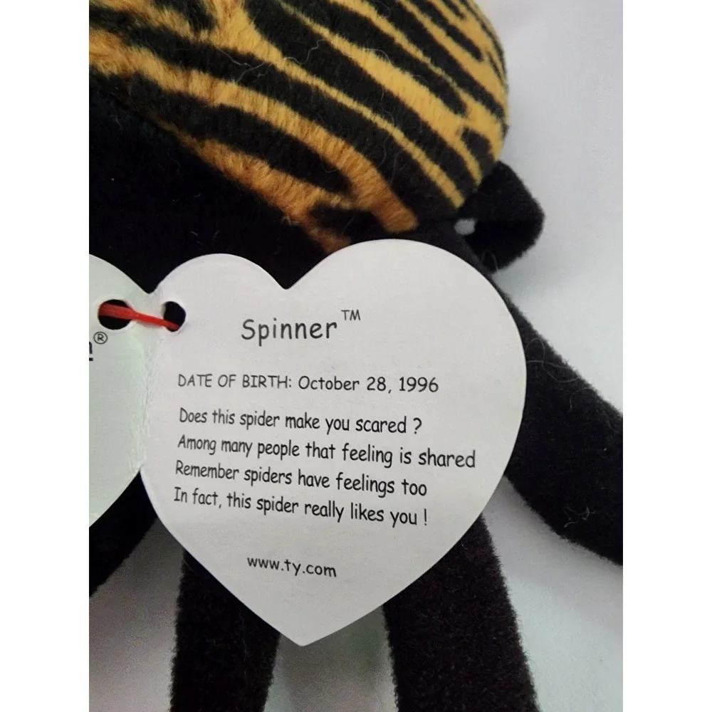 Ty Beanie Babies Spinner The Spider Red‎ Star Tag